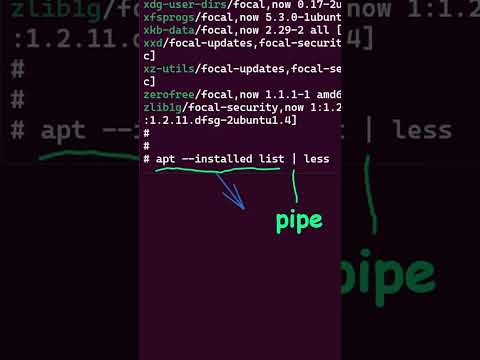 How to easily use the Linux pipe command with a simple example #shorts