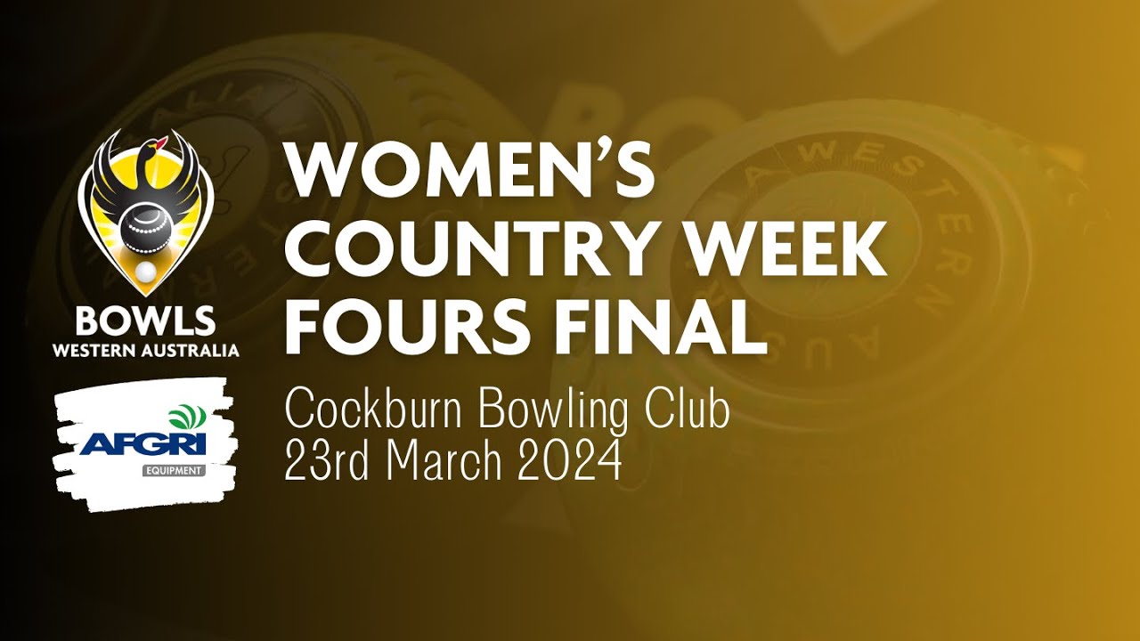 Women's Country Week 2024 Fours Final YouTube
