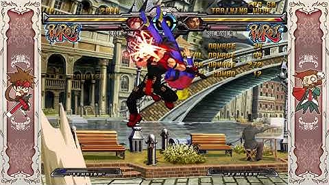 Guilty Gear XX Accent Core +R - Sol Badguy Big Bang Upper punish combo