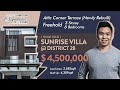 Sunrise Villa Singapore Landed Property Home Tour | 3 Storey Corner Terrace District 28 ($4.5M)