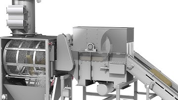 Bag Slitting System for Automated Bag Opening, Material Infeed, and Product Separation.