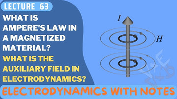 Ampere law in magnetized material | what is the formula for auxiliary field H?