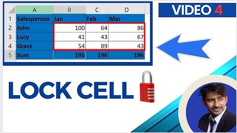 How to Lock Cell in excel | Quick and Easy excel tricks | video 4