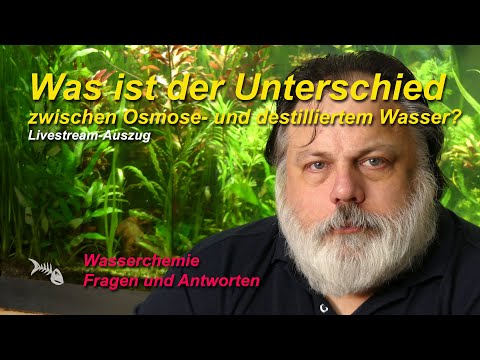 Video: Was ist der Unterschied zwischen normalem Wasser und destilliertem Wasser?