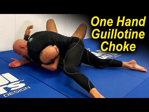 How To Do The One Hand Jiu Jitsu Guillotine Choke by Karel "Silver Fox" Pravec