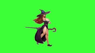 ✔️GREEN SCREEN EFFECTS: Witch Animation