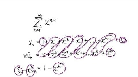 Video 2736 - Power Series representation of ln(1-x) - Part 1/2