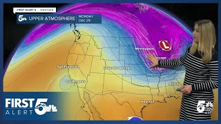 Chilly on Monday, but temperatures rise through the end of the year