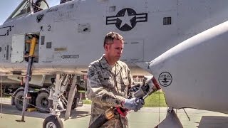 A-10 Ground Fueling With R-11 Refueler Truck