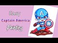 Captain America Painting/Marvel Art/Marvel Painting/Poster color Painting/Art lovers/Avengers Art