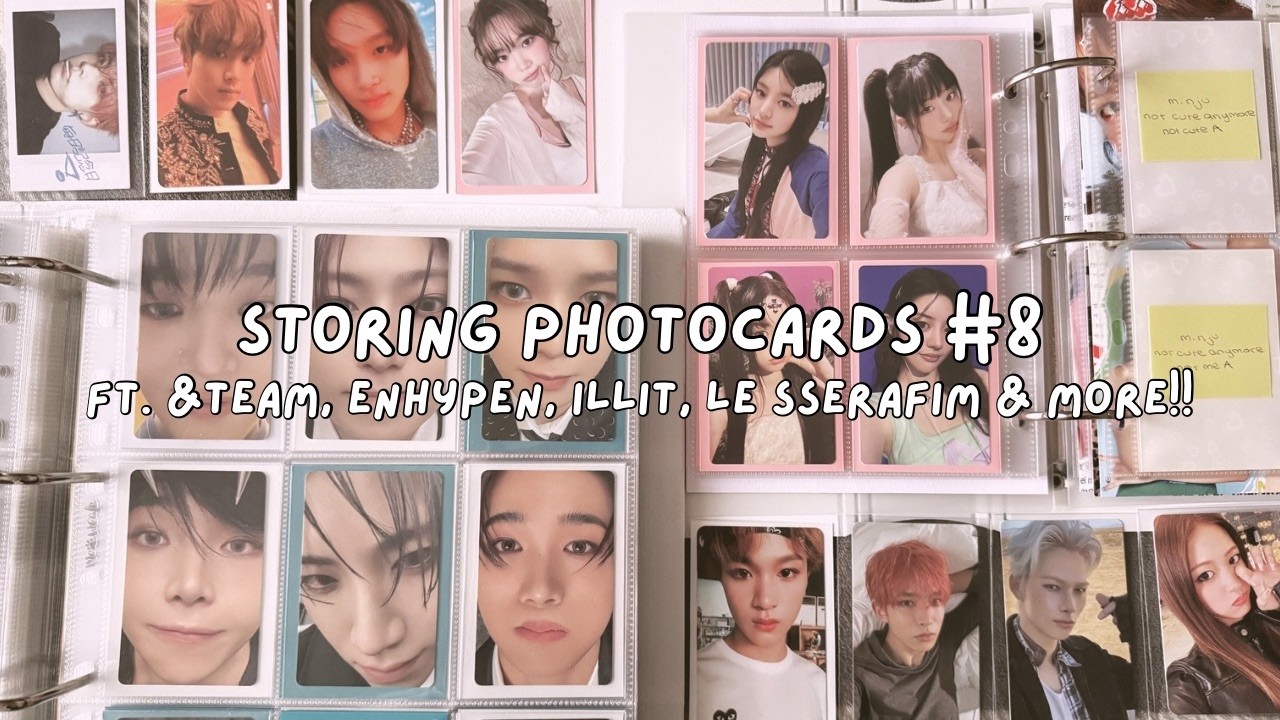 storing photocards #8 ☆ &team, enhypen, illit, le sserafim, nct + more!!