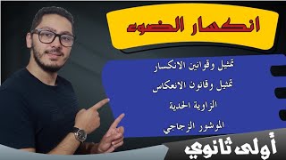 انكسار الضوء وانعكاسه | الموشور الزجاجي | شرح شامل لجميع الحالات والأمثلة | السنة أولى ثانوي