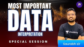 Most important  DATA INTERPRETATION Special Session  | GATE 2022/23 | Saurabh Sir | AptiXpress