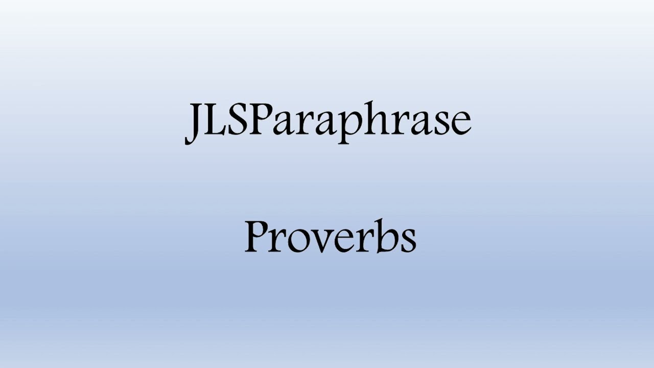 Welcome to JLSPararaphrase