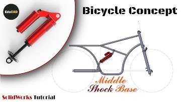 Solidworks Tutorial : Bicycle Concept (Middle Shock Base) Part 05-01