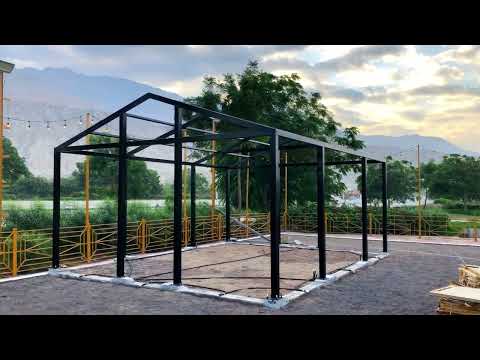 How to build a metal steel House ? Amazing steel home work video✨