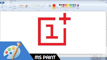How to Draw OnePlus logo in MS Paint from Scratch!