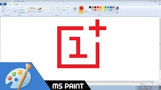 How to Draw OnePlus logo in MS Paint from Scratch!