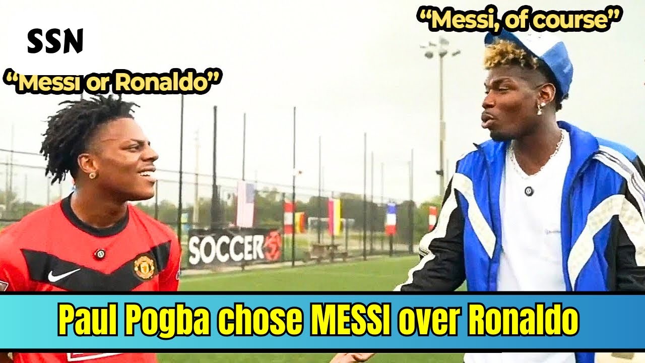 Paul Pogba chose MESSI over Ronaldo😮|Stadium Stories Network