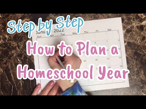 Homeschool - Step by Step - How I Plan Our Year Round School Year