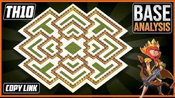 BESTE TH10 HYBRIDE/TROFIE Basis 2025!! COC Stadhuis 10 (TH10) Trofee Basis Ontwerp – Clash of Cla...