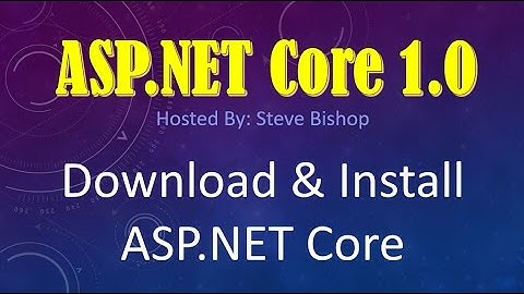 3. (ASP.NET Core 1.0 & MVC) How To Download And Install ASP.NET Core/ASP.NET 5