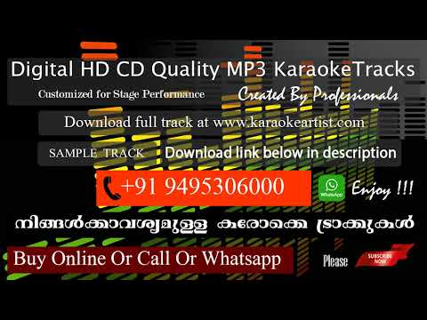 En Hridaya Poothaalam  HQ Karaoke Call  Whatsapp 91 9495306000