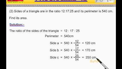 Cbse Class 9 th Maths Score 100 Marks Video  - Herons Formula 5