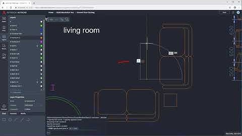 AutoCAD web app UI Overview