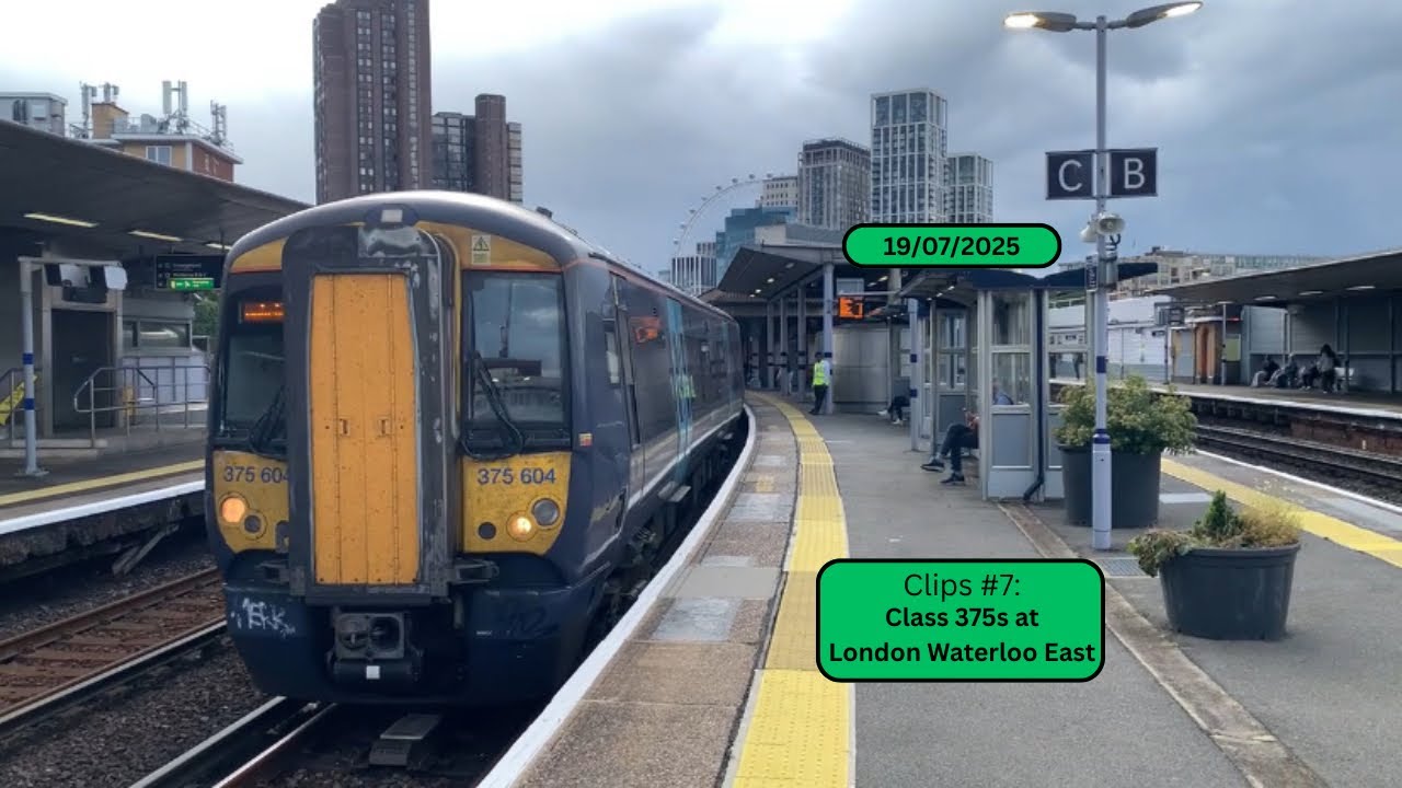 Clips #7: Class 375s at London Waterloo East - 19th July 2025