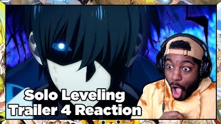 MY MAN JINWOO IS ON DEMON TIME!!! | Solo Leveling Official Trailer 4 Reaction