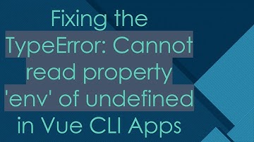 Fixing the TypeError: Cannot read property 
