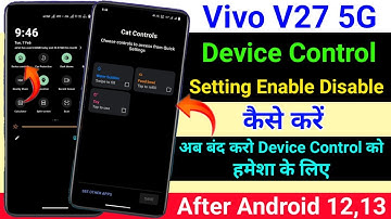 How To Disable Device Control On Vivo V27 । Vivo V27 Device Control Setting Band Kaise Kare