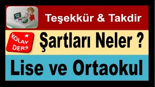 10.Sınıf Takdir-Teşekkür Hesaplama