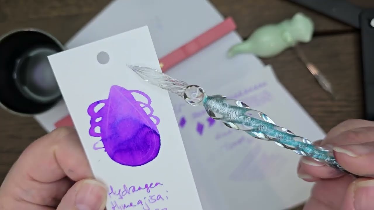 Himeajisai Ink Review Kobe Ink No.57 Kobe Himeajisai Fountain Pen Ink