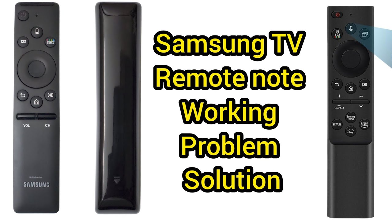 samsung smart tv remote note working - YouTube