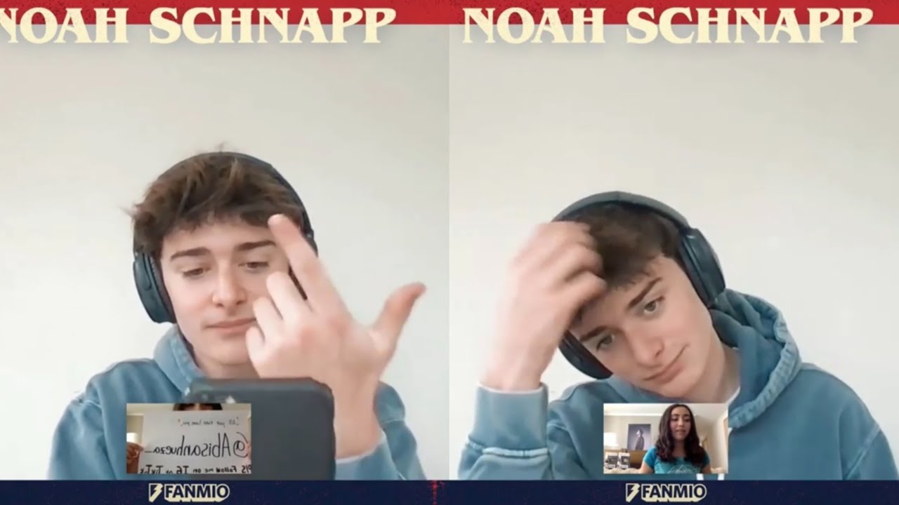 Noah Schnapp meeting a fan on fanmio week 2 (8th video)