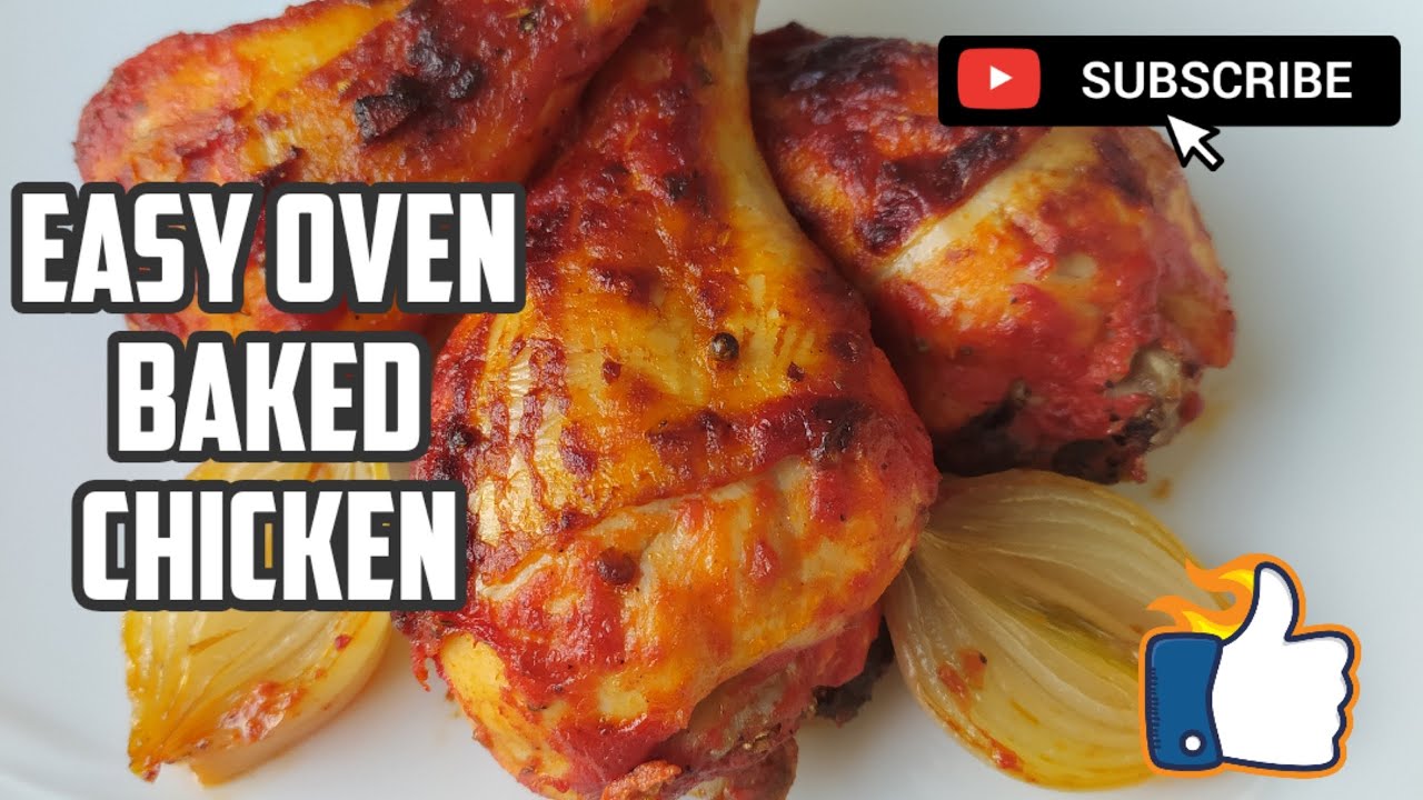 PRATİK FIRINDA BAGET TARİFİ, KOLAY YEMEK- EASY OVEN BAKED CHICKEN-دجاج بالفرن بتتبيلة تركية ENG-SUB
