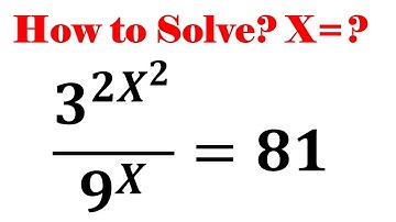Find X in this Exponential Equation | Math Olympiad Questions