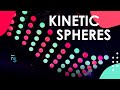 Kinetic spheres ceiling  fractal systems