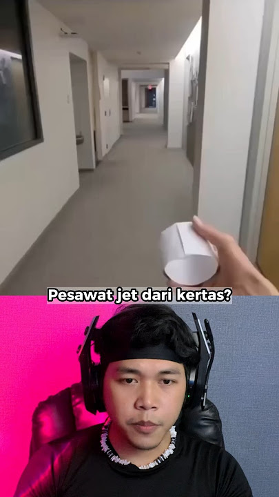 Pesawat JET Dari Kertas Tapi Bentuknya Kok ANEH ? 😱 #shorts