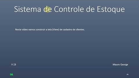 Controle de Estoque para iniciantes #23 C# SQL Server Construção da View de cadastro | Mauro George