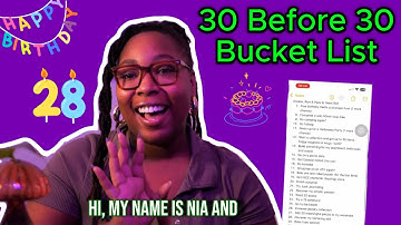 My 30 Before 30 Bucket List | Introduction