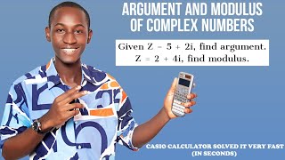 ARGUMENT AND MODULUS OF  COMPLEX NUMBERS: Solve fast with casio fx-991 es plus calculator. screenshot 3