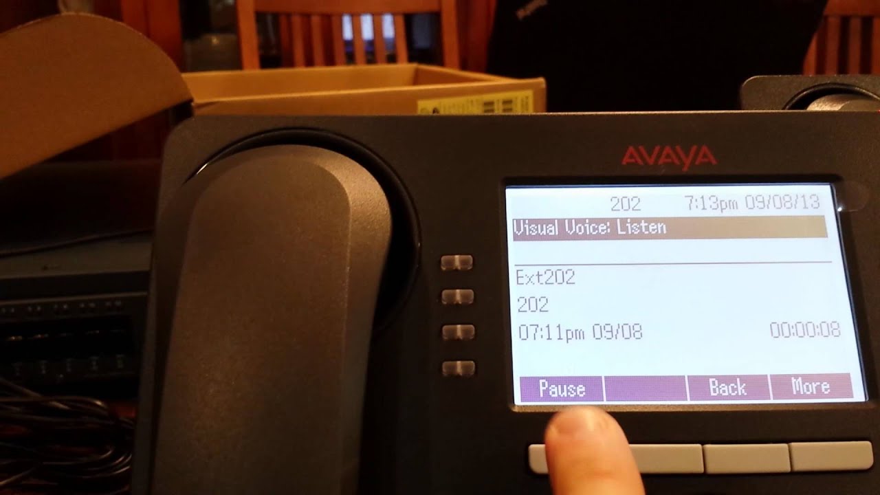 Avaya IP office visual embedded voicemail using a 9500 phone (Part 2) - YouTube