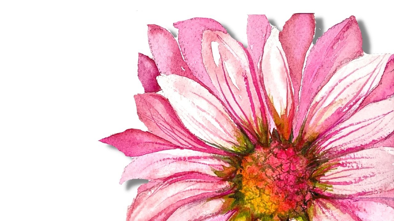 Watercolor Flower Beginner Tutorial - YouTube