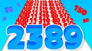 Number Run Master - Max Level Merge Number Level Up Gameplay (Number Math Games)