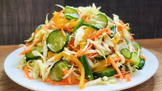 I eat this coleslaw for dinner every day and lose weight without dieting! healthy recipes / #dtrin