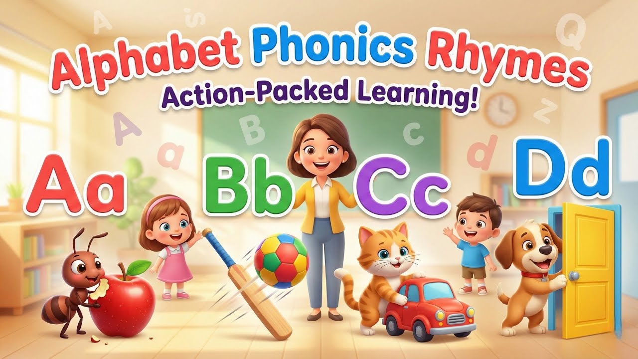 ABC Song | Learn Alphabet A to Z with Fun 3D Animation for Kids | ABCD Song Nursery Rhymes