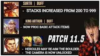 New Patch Buffs Are Insane 999 Stacks Sutr & Arthur Can Crit Now | Patch Notes 11.5 Review